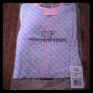 Vineyard Vines Whale Footed Onesie Pajama